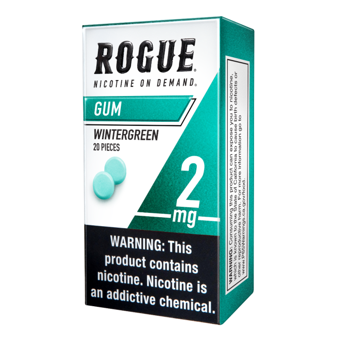 Rogue 2MG Wintergreen Nicotine Gums