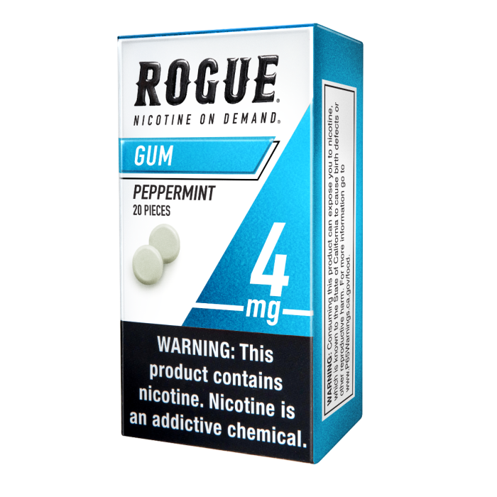 Rogue 4MG Peppermint Nicotine Gums