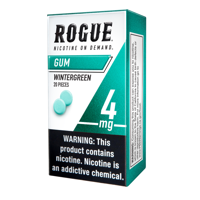 Rogue 4MG Wintergreen Nicotine Gums