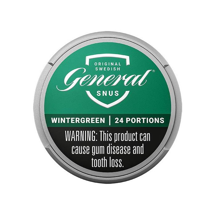 General Wintergreen White Swedish Snus