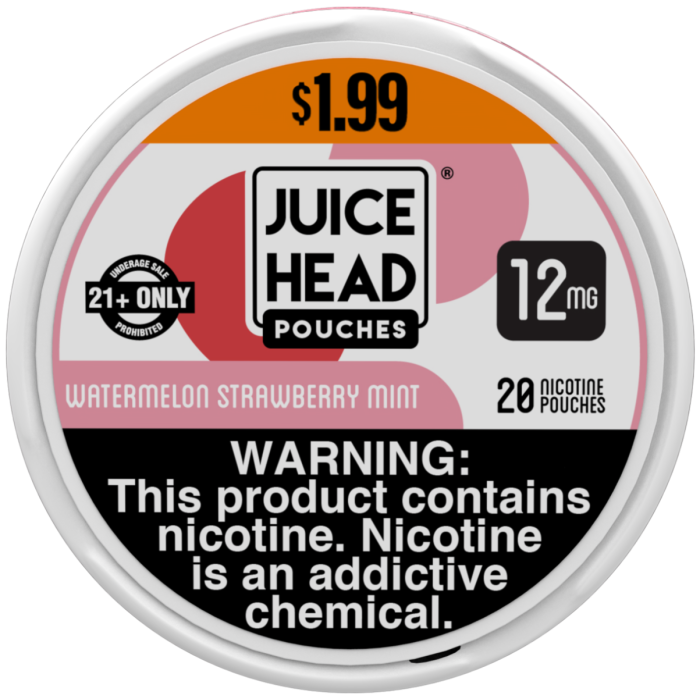 Juice Head Pouches Watermelon Strawberry Mint 12MG $1.99 Can