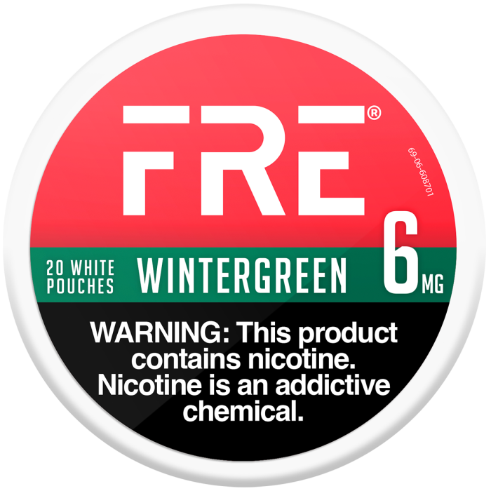 FRĒ Wintergreen 6MG Nicotine Pouches