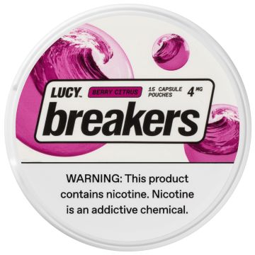 Lucy Nicotine Gum 2mg, 100 Count [Citrus Berry], Nicotine Alternative -  High Purity, Great Taste, Pure 2 mg Nicotine | Discreet & Great On-The-Go