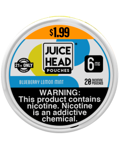 Juice Head Pouches Blueberry Lemon Mint 6MG $1.99 Can