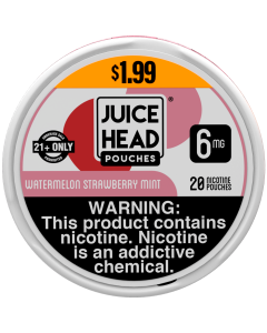 Juice Head Pouches Watermelon Strawberry Mint 6MG $1.99 Can
