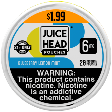 Juice Head Pouches Blueberry Lemon Mint 6MG $1.99 Can