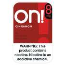 on! Cinnamon 8mg Dry White Mini